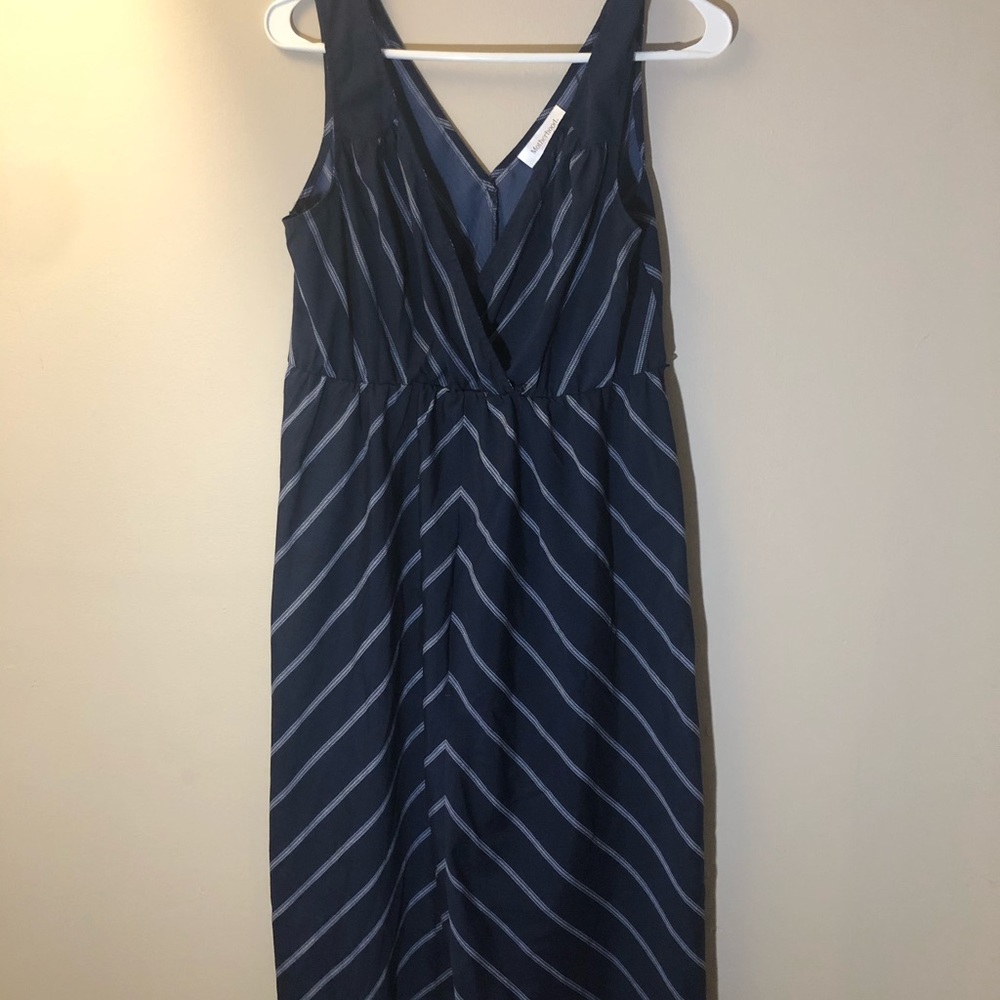 Motherhood Maternity Dark Blue Tank Midi Dress
